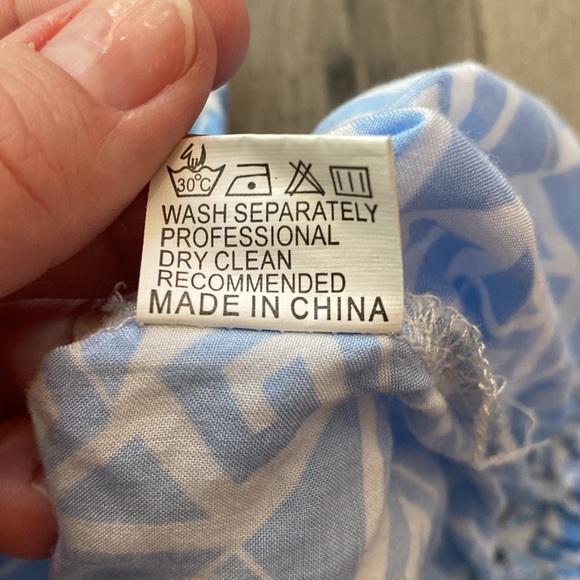 Women’s Blue and White Shorts in Size Size 12 - Picture 6 of 8